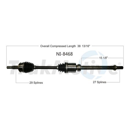 Surtrack Axle Cv Axle Shaft, Ni-8468 NI-8468